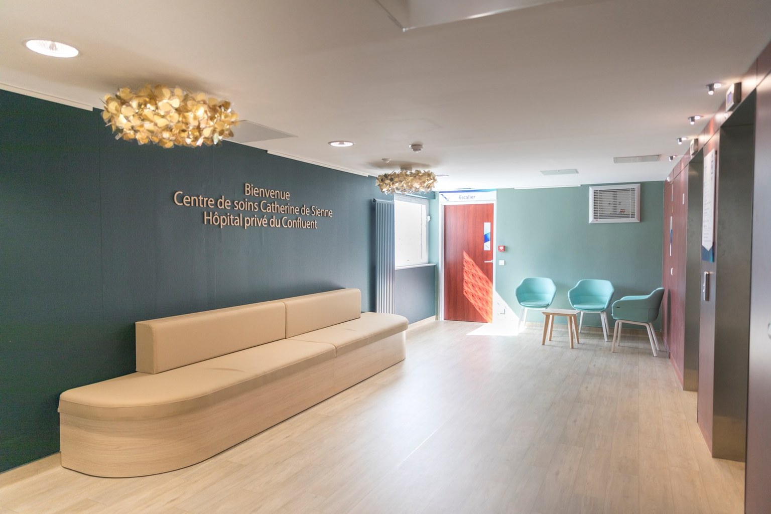 Accueil du Centre de soins Catherine de Sienne à l’Hôpital Privé du Confluent